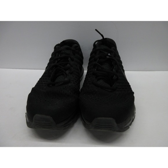 Nike Men's Air Max 2017 Running Shoe Black-Black (good condition)